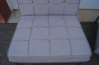 Florence Knoll Pair of Armless Lounge Chairs by Florence Knoll for Knoll