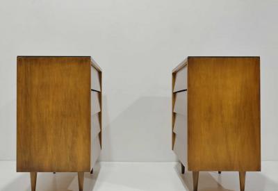 Florence Knoll Pair of Florence Knoll Nightstands or Chests of Drawers
