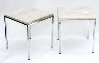 Florence Knoll Pair of Original Florence Knoll Square Side Tables 1960 Italy