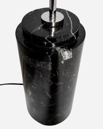 Florence Knoll Pair of black marble lamps with sliding shade by F Knoll Knoll Intl circa 1960