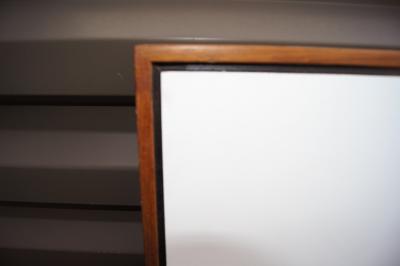 Florence Knoll Queen Walnut and Laminate Headboard by Florence Knoll for Knoll Associates