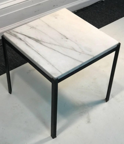 Florence Knoll Set of Nesting Tables with Marble Tops in the Manner of Florence Knoll