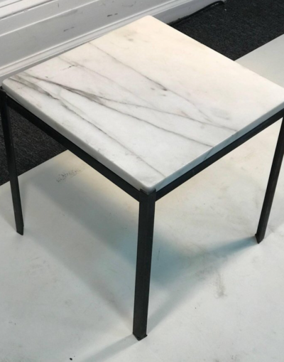 Florence Knoll Set of Nesting Tables with Marble Tops in the Manner of Florence Knoll