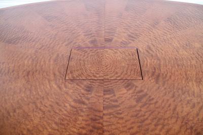 Florence Knoll Vintage Florence Knoll Table with a Red Tiger Maple Top