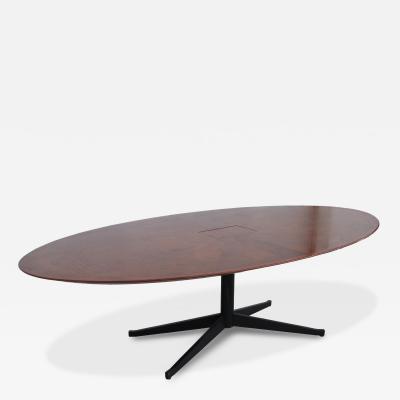Florence Knoll Vintage Florence Knoll Table with a Red Tiger Maple Top