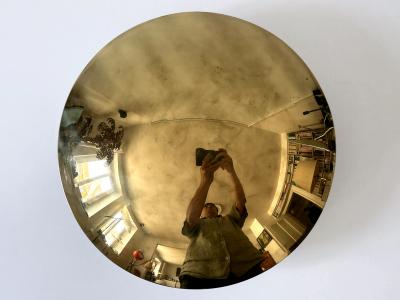 Florian Schulz Early Minimalistic Brass Flush Mount or Sconce by Florian Schulz Germany 1960s