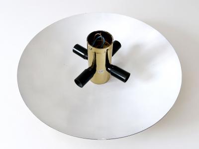 Florian Schulz Early Minimalistic Brass Flush Mount or Sconce by Florian Schulz Germany 1960s