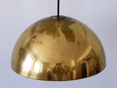 Florian Schulz Elegant Mid Century Counterweight Brass Pendant Lamp by Florian Schulz 1960s