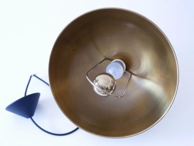 Florian Schulz Elegant Mid Century Modern Brass Pendant Lamp by Florian Schulz Germany 1970s