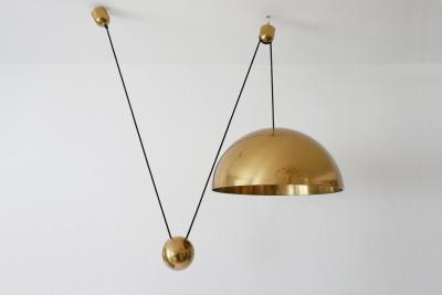 Florian Schulz Exceptional Counter Balance Pendant Lamp Solan by Florian Schulz Germany1980s