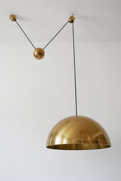 Florian Schulz Exceptional Counter Balance Pendant Lamp Solan by Florian Schulz Germany1980s