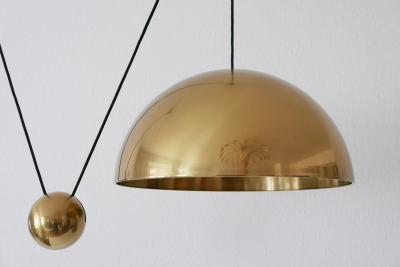 Florian Schulz Exceptional Counter Balance Pendant Lamp Solan by Florian Schulz Germany1980s