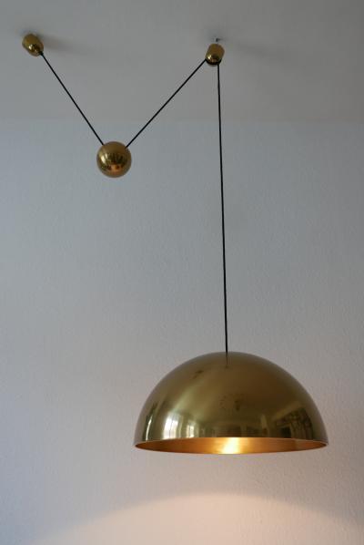 Florian Schulz Exceptional Counter Balance Pendant Lamp Solan by Florian Schulz Germany1980s