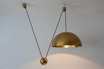 Florian Schulz Exceptional Counter Balance Pendant Lamp Solan by Florian Schulz Germany1980s