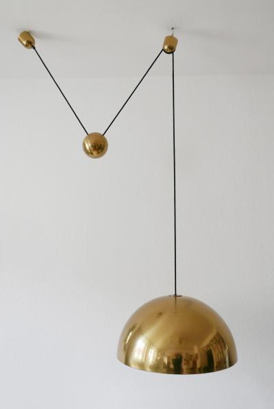 Florian Schulz Exceptional Counter Balance Pendant Lamp Solan by Florian Schulz Germany1980s