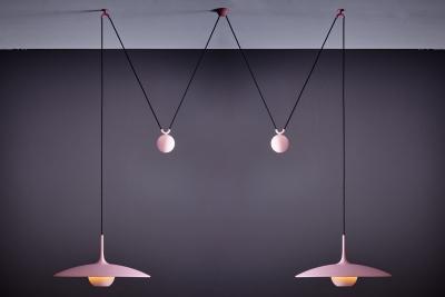 Florian Schulz Florian Schulz Double Onos 55 in Brass Flat pink with Side Counterweight
