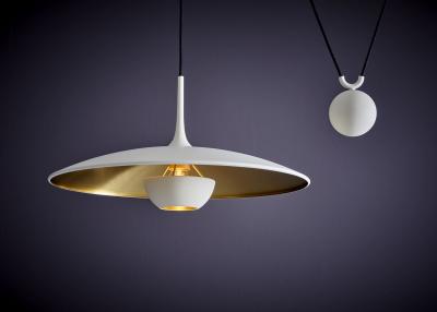 Florian Schulz Florian Schulz Double Onos 55 in Brass Flat white with Side Counterweight