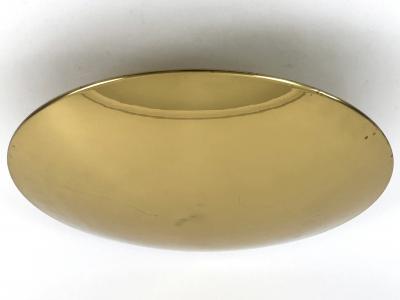 Florian Schulz Large MId Century Brass Flush Mount or Sconce by Florian Schulz Germany 1970s