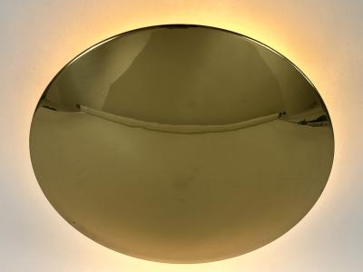 Florian Schulz Large MId Century Brass Flush Mount or Sconce by Florian Schulz Germany 1970s