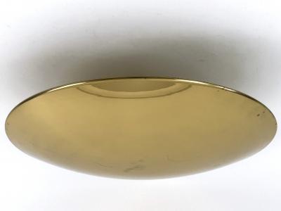 Florian Schulz Large MId Century Brass Flush Mount or Sconce by Florian Schulz Germany 1970s