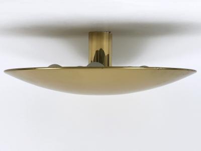 Florian Schulz Large MId Century Brass Flush Mount or Sconce by Florian Schulz Germany 1970s