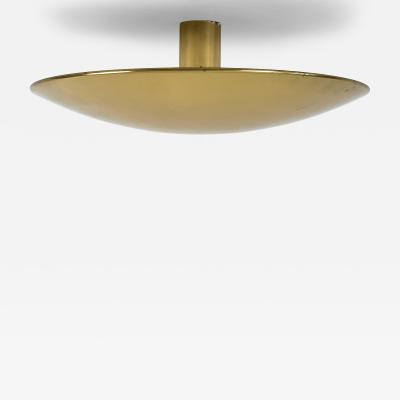 Florian Schulz Large MId Century Brass Flush Mount or Sconce by Florian Schulz Germany 1970s