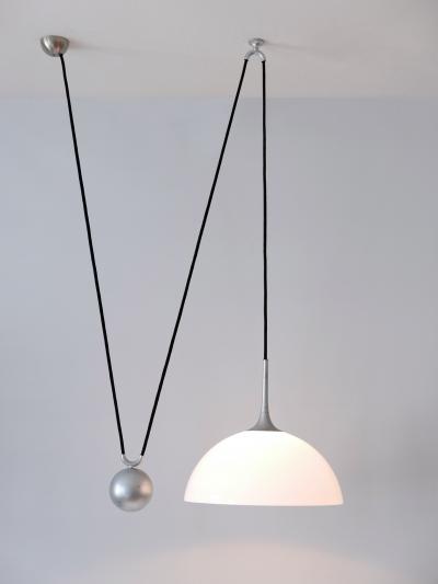 Florian Schulz Mid Century Modern Counterweight Pendant Lamp by Florian Schulz Germany 1970s