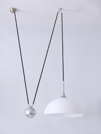 Florian Schulz Mid Century Modern Counterweight Pendant Lamp by Florian Schulz Germany 1970s