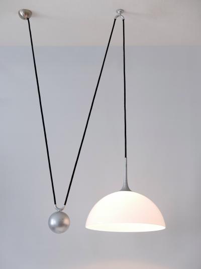 Florian Schulz Mid Century Modern Counterweight Pendant Lamp by Florian Schulz Germany 1970s