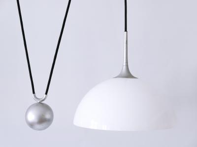 Florian Schulz Mid Century Modern Counterweight Pendant Lamp by Florian Schulz Germany 1970s