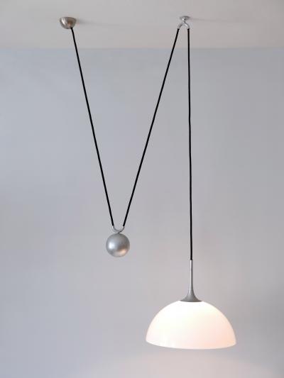 Florian Schulz Mid Century Modern Counterweight Pendant Lamp by Florian Schulz Germany 1970s