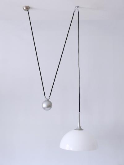 Florian Schulz Mid Century Modern Counterweight Pendant Lamp by Florian Schulz Germany 1970s