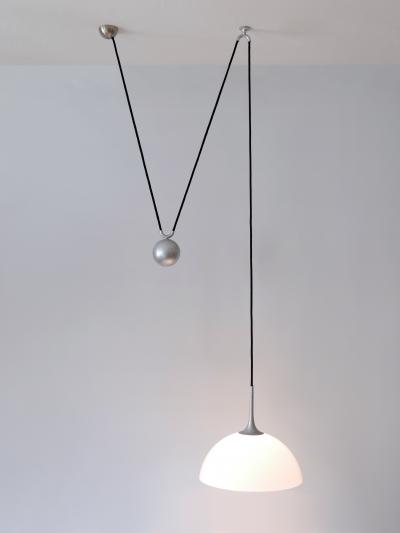Florian Schulz Mid Century Modern Counterweight Pendant Lamp by Florian Schulz Germany 1970s