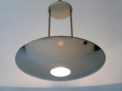 Florian Schulz Modernist Brass Pendant Lamp or Ceiling Fixture by Florian Schulz Germany 1980s