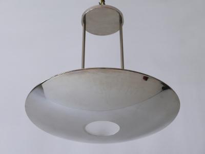 Florian Schulz Modernist Brass Pendant Lamp or Ceiling Fixture by Florian Schulz Germany 1980s