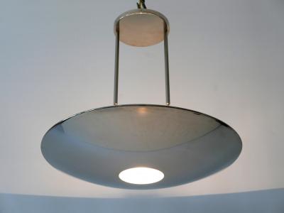 Florian Schulz Modernist Brass Pendant Lamp or Ceiling Fixture by Florian Schulz Germany 1980s