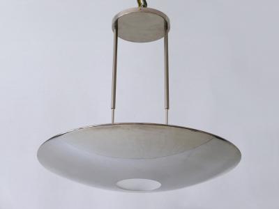Florian Schulz Modernist Brass Pendant Lamp or Ceiling Fixture by Florian Schulz Germany 1980s