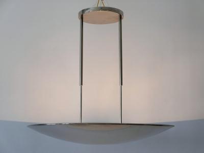 Florian Schulz Modernist Brass Pendant Lamp or Ceiling Fixture by Florian Schulz Germany 1980s