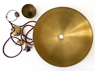 Florian Schulz Rare Early Brass Counterweight Pendant Lamp Onos 55 by Florian Schulz 1960s