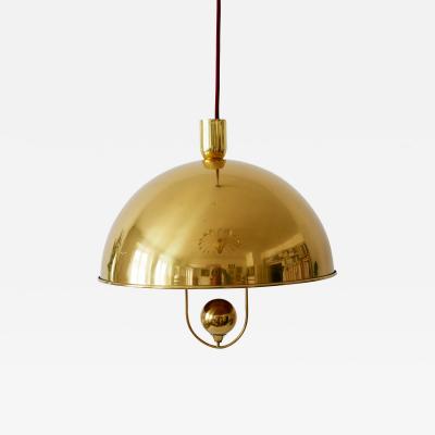 Florian Schulz Rare Mid Century Modern Brass Pendant Lamp by Florian Schulz Germany 1960s
