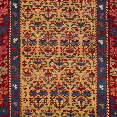 Flower motif Seychour Caucasian runner
