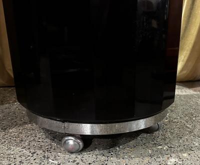 Fluted Art Deco Round Stack Bar Cart