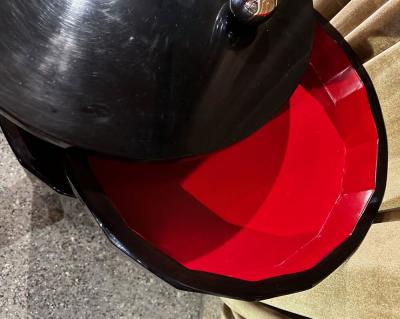 Fluted Art Deco Round Stack Bar Cart