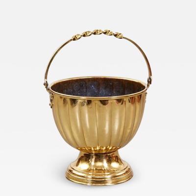 Fluted Brass Champagne Bucket