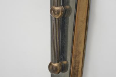 Fluted Brass Wall Lamp with Swing Arm Denmark 1950s