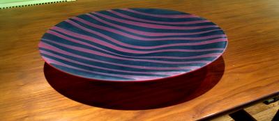 Fogolin Dark Red Glass Plate