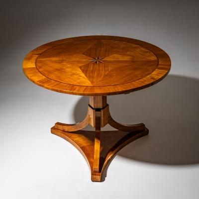 Fold down Biedermeier salon table in cherrywood circa 1825