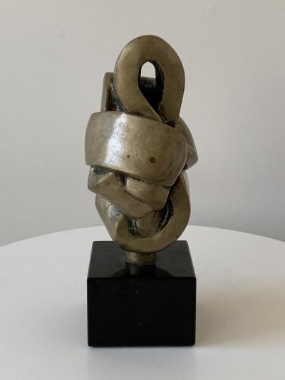 Folded Knot Abstract Bronze Sculpture