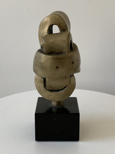 Folded Knot Abstract Bronze Sculpture
