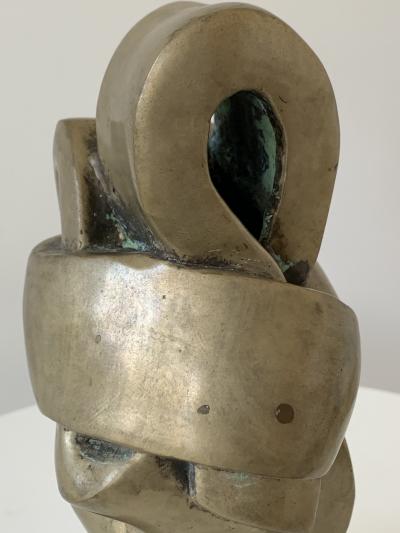 Folded Knot Abstract Bronze Sculpture